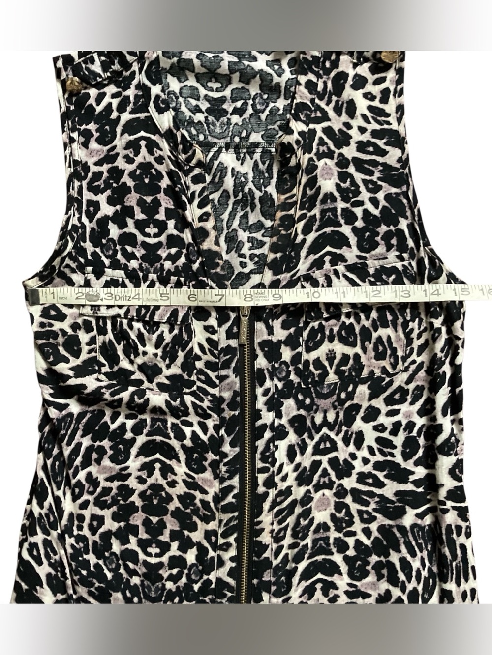 Kardashian Kollection Animal Print Top Women’s XS - Picture 6 of 7